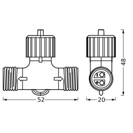 Ledvance - Āra savienotājs ENDURA 24W/12V IP67