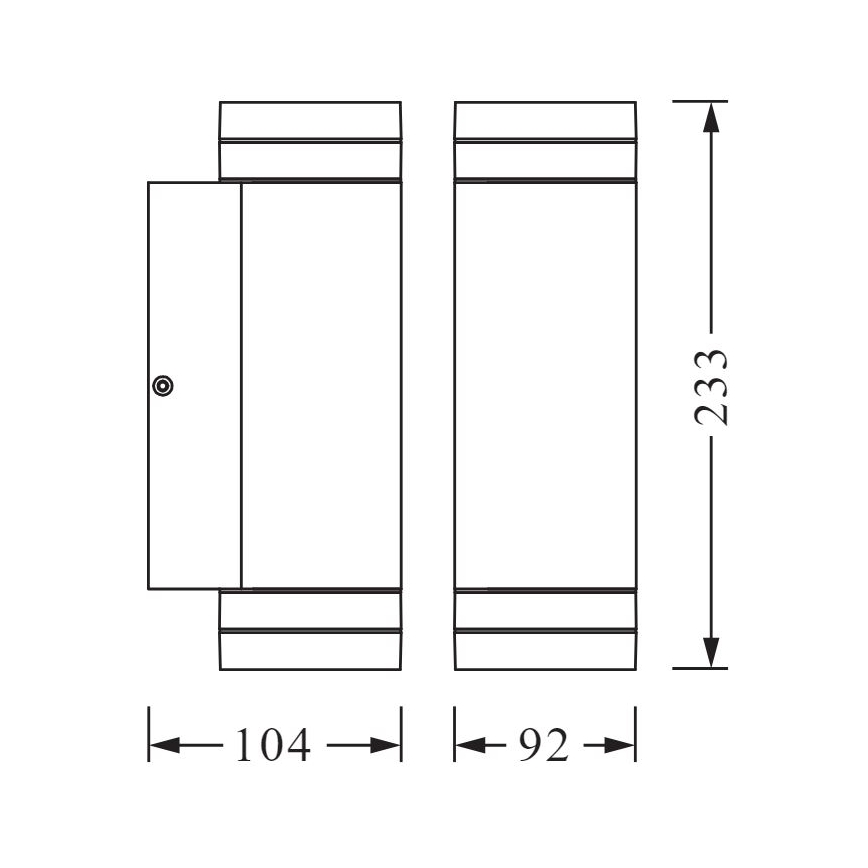Ledvance - Āra sienas gaismeklis BEAM 2xGU10/35W/230V IP44