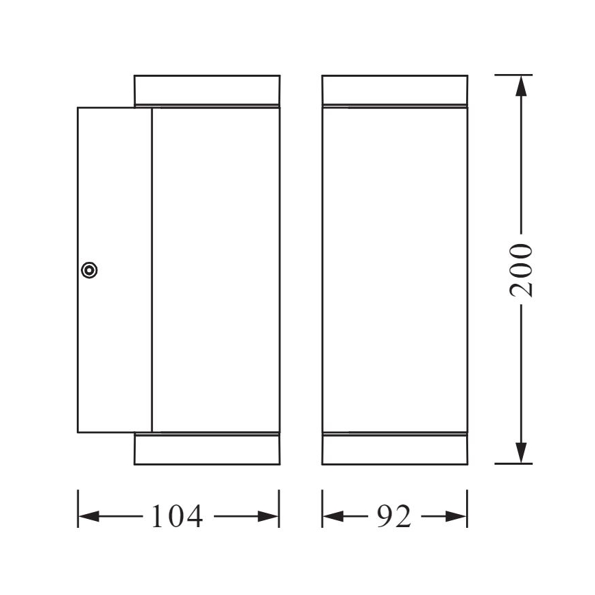Ledvance - Āra sienas gaismeklis BEAM 2xGU10/35W/230V IP44