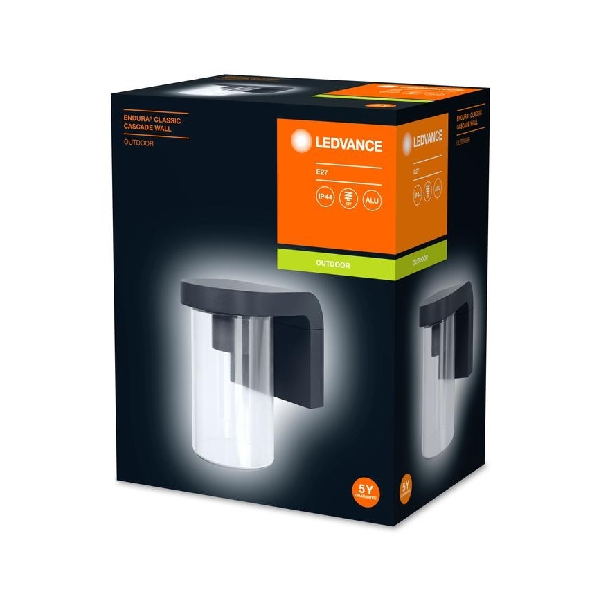Ledvance - Āra sienas gaismeklis CASCADE 1xE27/25W/230V IP44