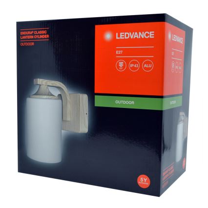 Ledvance - Āra sienas gaismeklis CYLINDER 1xE27/60W/230V IP43