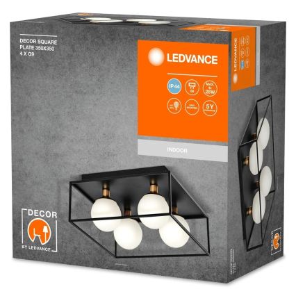 Ledvance - Āra sienas gaismeklis DECOR SQUARE 4xG9/28W/230V IP44