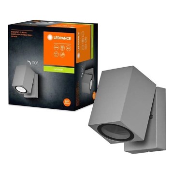 Ledvance - Āra sienas gaismeklis ENDURA CLASSIC 1xGU10/35W/230V IP44 pelēks