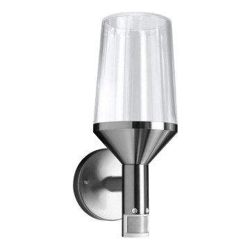 Ledvance - Āra sienas lamp ar sensoru CALICE 1xE27/60W/230V IP44