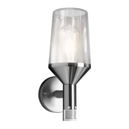 Ledvance - Āra sienas lamp ar sensoru CALICE 1xE27/60W/230V IP44