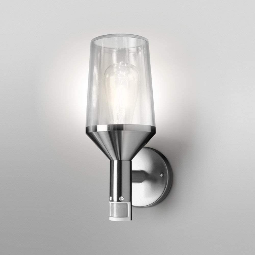 Ledvance - Āra sienas lamp ar sensoru CALICE 1xE27/60W/230V IP44