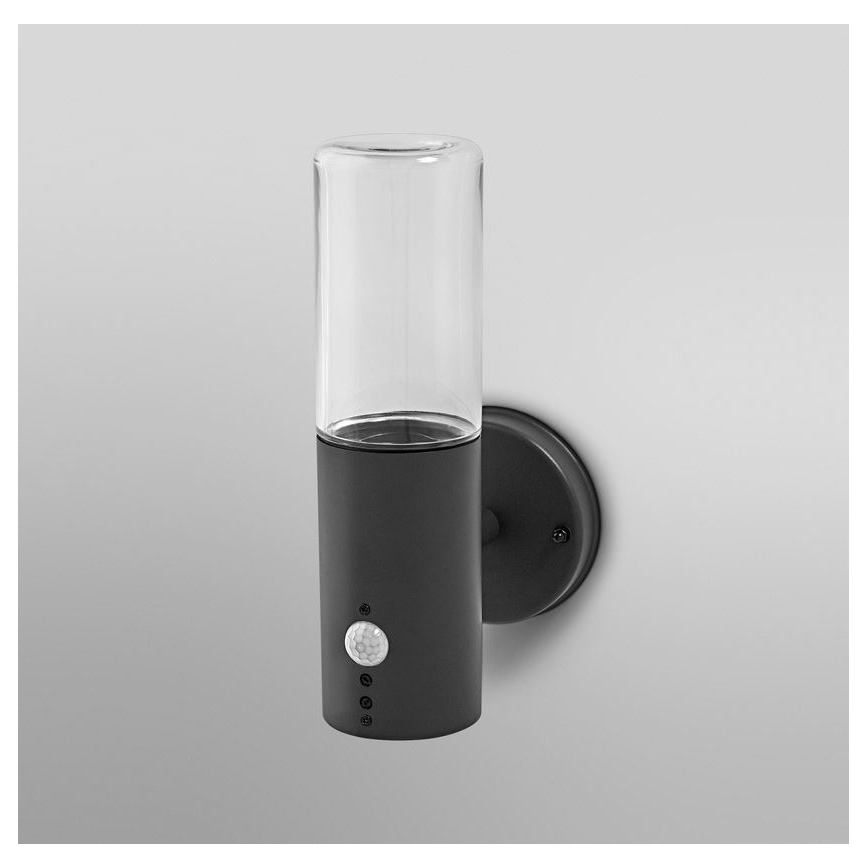 Ledvance - Āra sienas lampa ar sensoru FIGO CYLINDER 1xE27/20W/230V