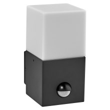 Ledvance - Āra sienas lampa ar sensoru FIGO SQUARE 1xE27/20W/230V