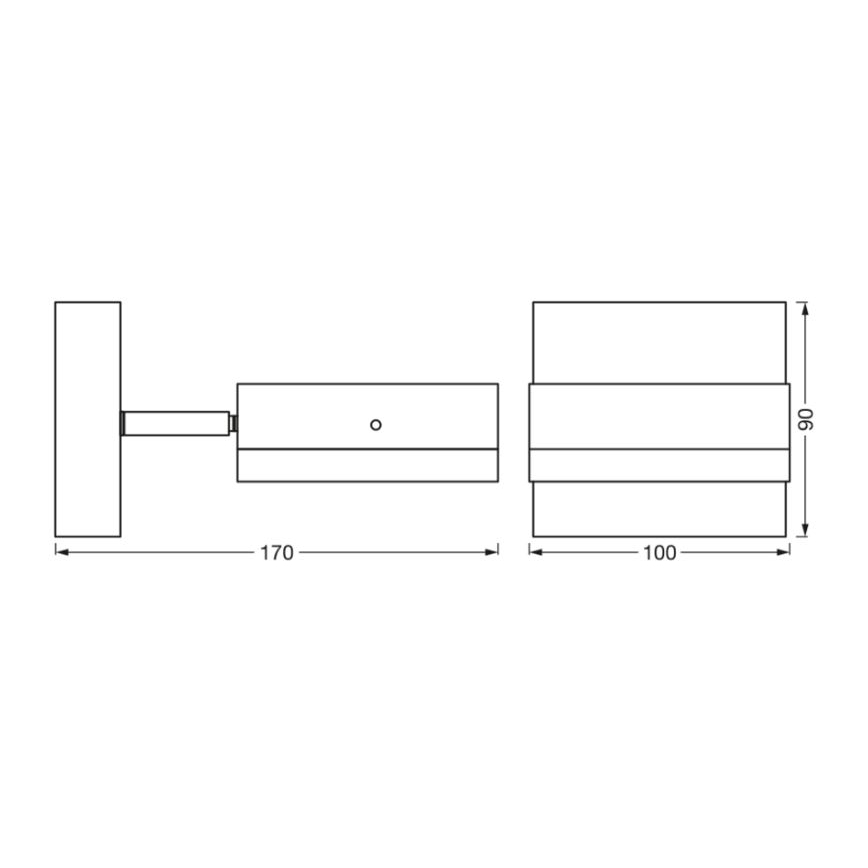 Ledvance - Āra sienas lampa ENDURA CLASSIC 1xGX53/12W/230V IP44