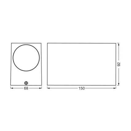 Ledvance - Āra sienas lampa ENDURA CLASSIC 2xGU10/35W/230V IP44