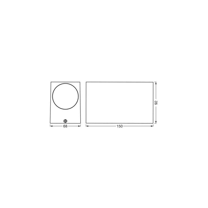 Ledvance - Āra sienas lampa ENDURA CLASSIC 2xGU10/35W/230V IP44