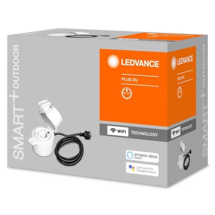 Ledvance - Āra vieda kontaktligzda SMART+ PLUG SCHUKO 3680W IP44 Wi-Fi
