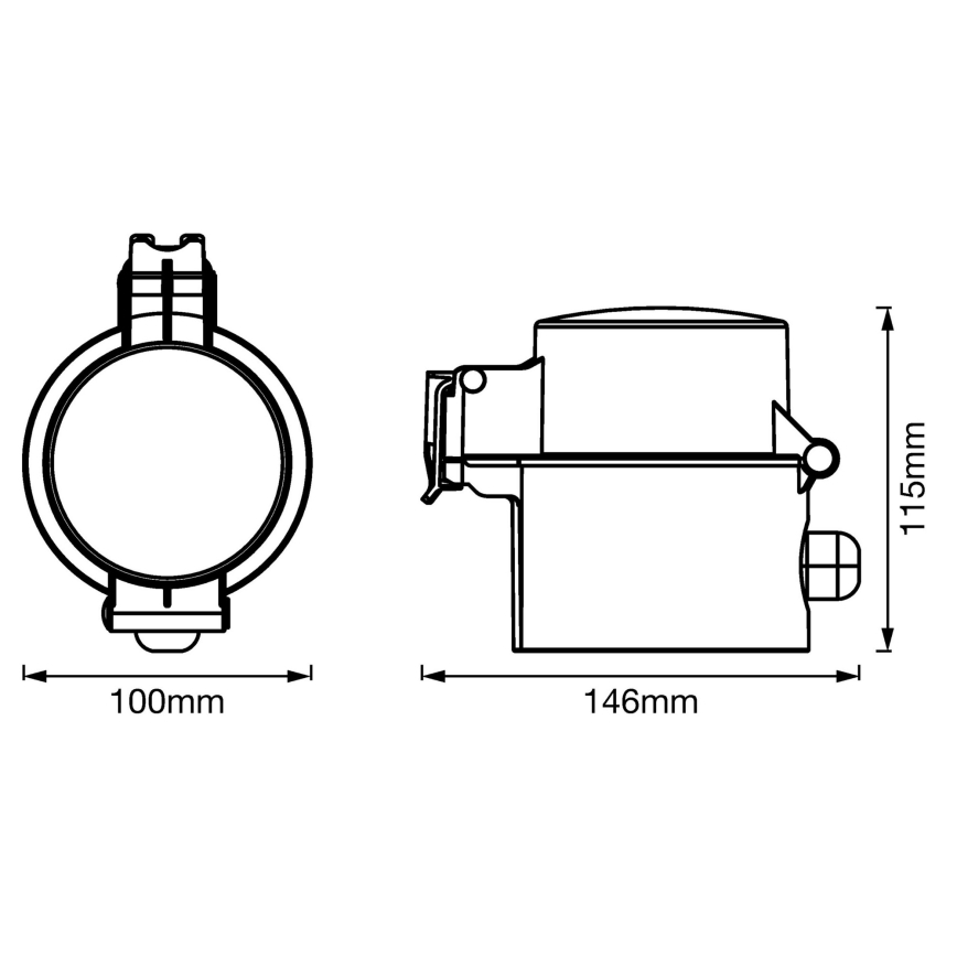 Ledvance - Āra vieda kontaktligzda SMART+ PLUG SCHUKO 3680W IP44 Wi-Fi