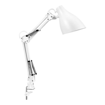 Ledvance - Galda lampa ar skavu PEAR 1xE27/11W/230V balta