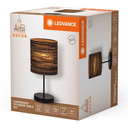 Ledvance - Galda lampa DECOR CARDBOARD 1xE27/15W/230V d. 20 cm