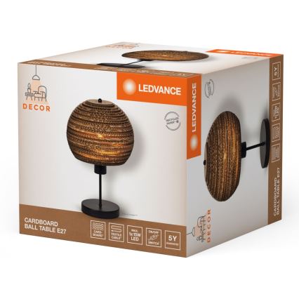 Ledvance - Galda lampa DECOR CARDBOARD 1xE27/15W/230V d. 26 cm