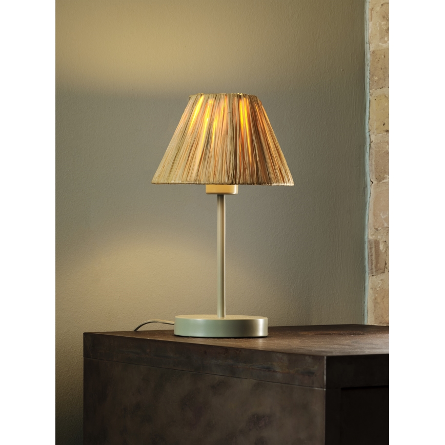 Ledvance - Galda lampa DECOR RAFFIA 1xE27/15W/230V raffia bast