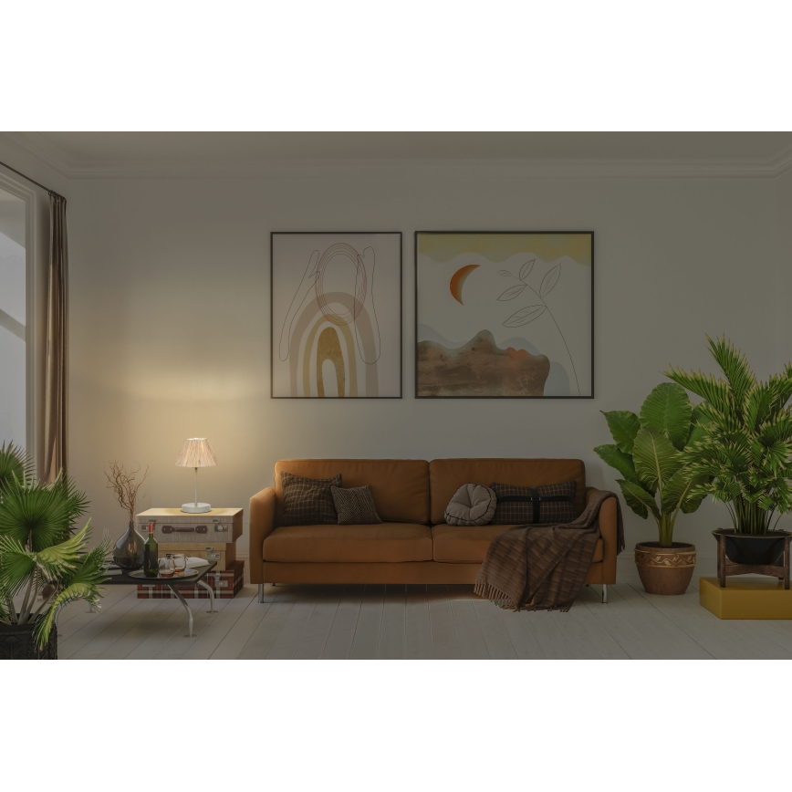 Ledvance - Galda lampa DECOR RAFFIA 1xE27/15W/230V raffia bast