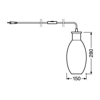 Ledvance - Galda lampa GRAPE 1xE27/40W/230V rozā