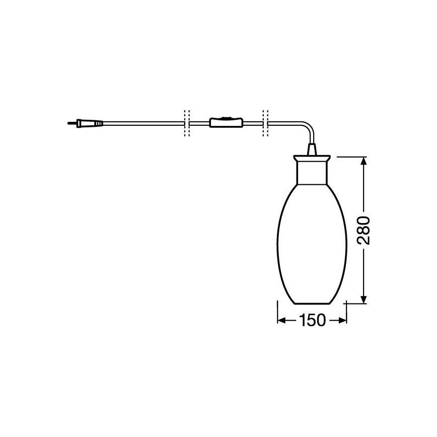 Ledvance - Galda lampa GRAPE 1xE27/40W/230V rozā