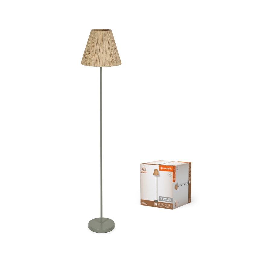 Ledvance - Grīdas stāvlampa DECOR RAFFIA 1xE27/15W/230V raffia bast
