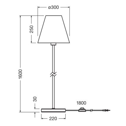 Ledvance - Grīdas stāvlampa DECOR RAFFIA 1xE27/15W/230V raffia bast