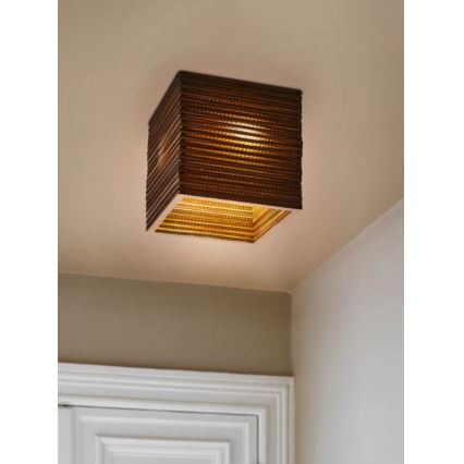 Ledvance - Griestu lampa DECOR CARDBOARD 1xE27/15W/230V 25x25 cm