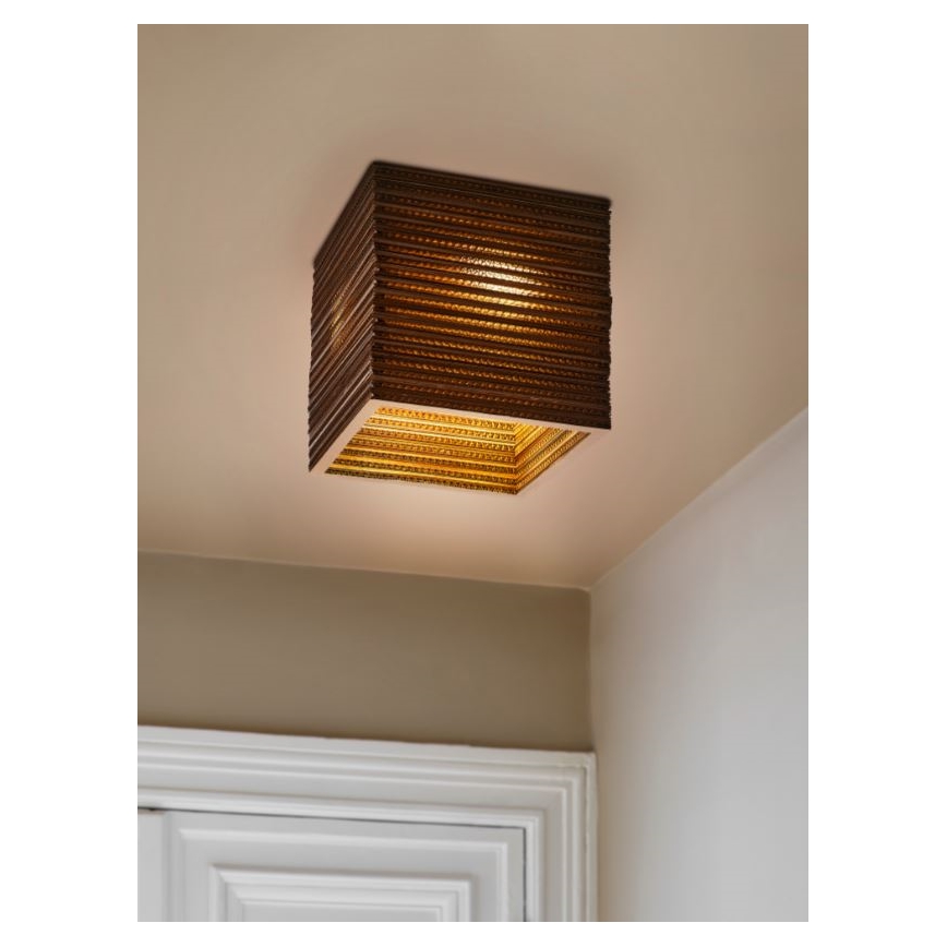 Ledvance - Griestu lampa DECOR CARDBOARD 1xE27/15W/230V 25x25 cm