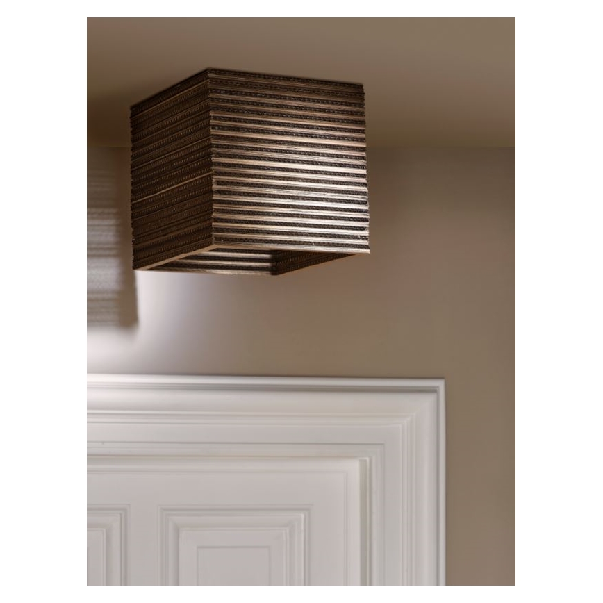 Ledvance - Griestu lampa DECOR CARDBOARD 1xE27/15W/230V 25x25 cm