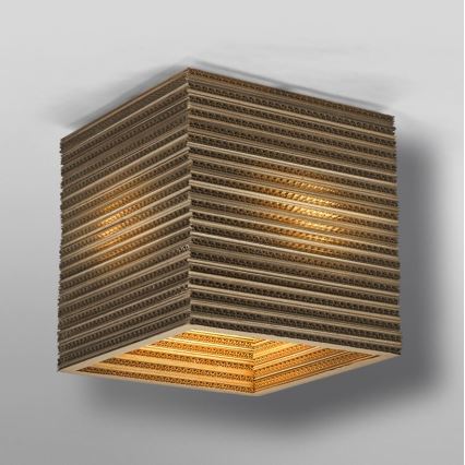 Ledvance - Griestu lampa DECOR CARDBOARD 1xE27/15W/230V 25x25 cm