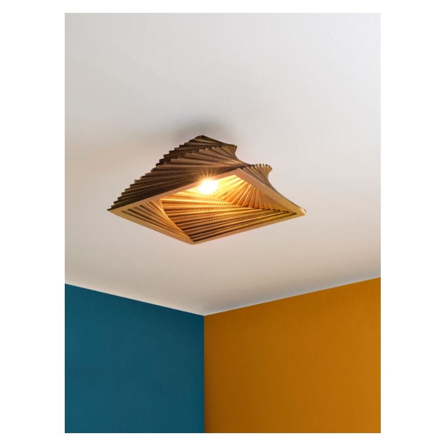 Ledvance - Griestu lampa DECOR CARDBOARD 1xE27/15W/230V 40x40 cm
