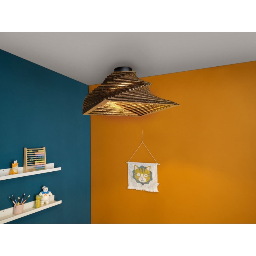 Ledvance - Griestu lampa DECOR CARDBOARD 1xE27/15W/230V 40x40 cm