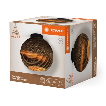 Ledvance - Griestu lampa DECOR CARDBOARD 1xE27/15W/230V d. 26 cm
