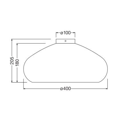 Ledvance - Griestu lampa DECOR CARDBOARD 1xE27/15W/230V d. 40 cm