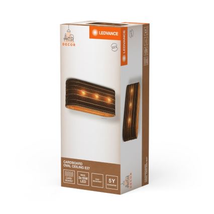 Ledvance - Griestu lampa DECOR CARDBOARD 3xE27/15W/230V