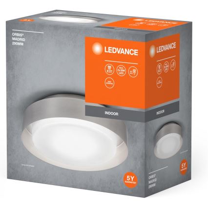 Ledvance - Griestu lampa ORBIS MADRID 2xE27/10W/230V matēts hroms