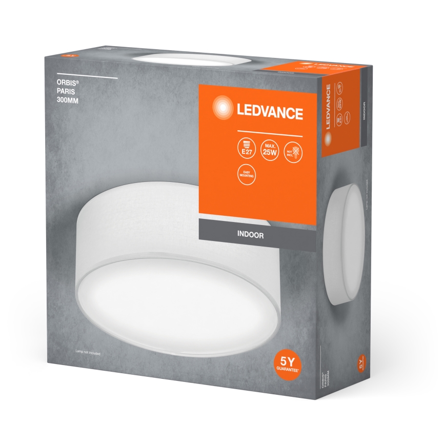 Ledvance - Griestu lampa ORBIS PARĪZE 1xE27/25W/230V balta