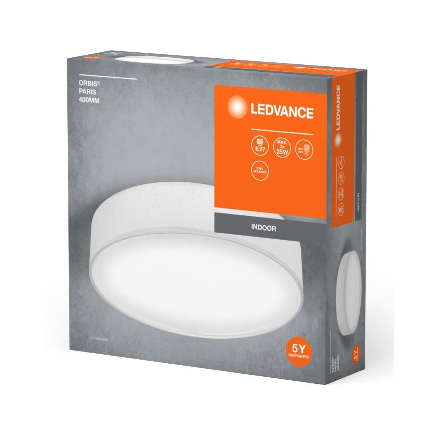 Ledvance - Griestu lampa ORBIS PARĪZE 2xE27/25W/230V balta