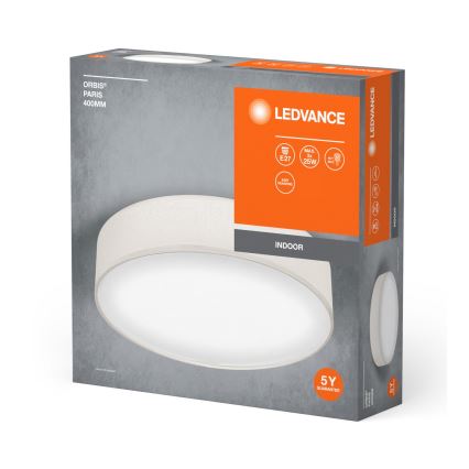 Ledvance - Griestu lampa ORBIS PARĪZE 2xE27/25W/230V krēmkrāsa