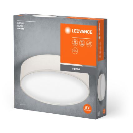 Ledvance - Griestu lampa ORBIS PARĪZE 3xE27/25W/230V krēmkrāsa