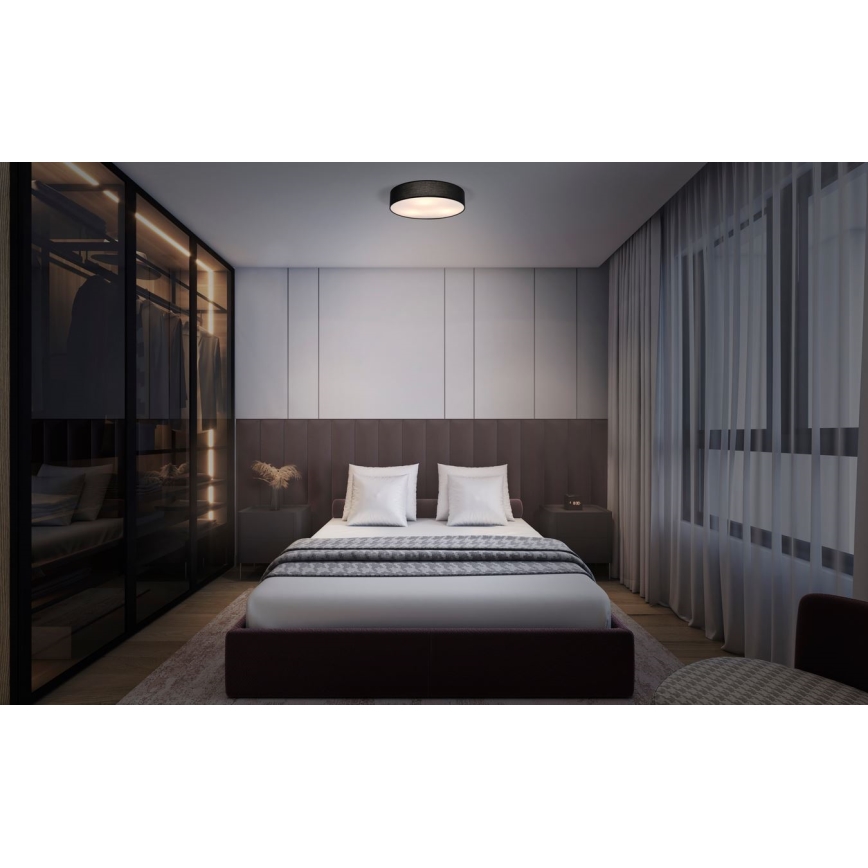 Ledvance - Griestu lampa ORBIS PARĪZE 3xE27/25W/230V melna