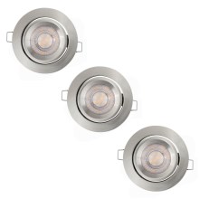 Ledvance - KOMPLEKTS 3x LED Aptumšojama iegremdējama lampa SIMPLE LED/4,9W/230V