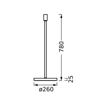 Ledvance - Lampas statīvs DECOR STICK 1xE27/40W/230V antracīta