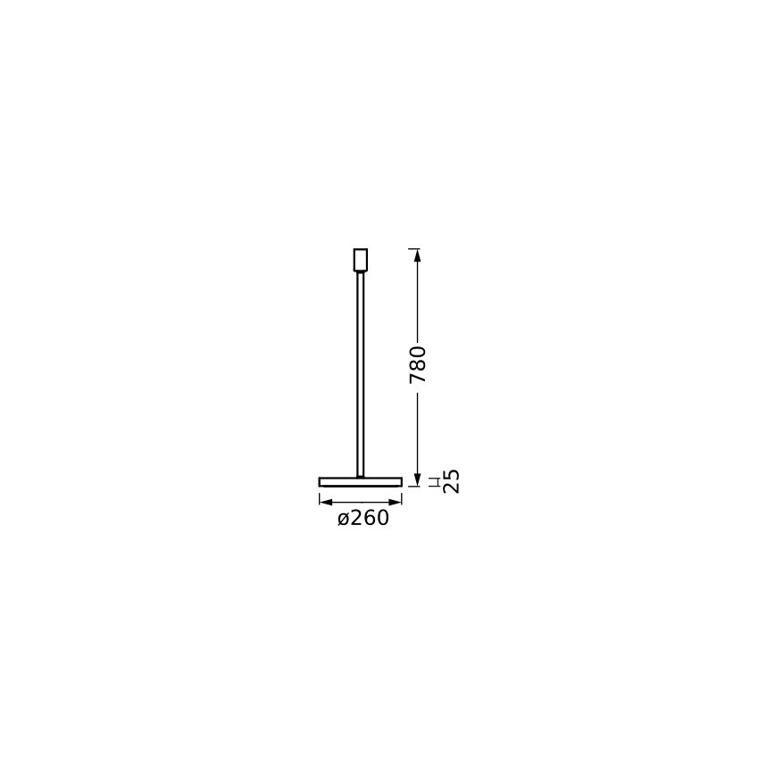 Ledvance - Lampas statīvs DECOR STICK 1xE27/40W/230V antracīta