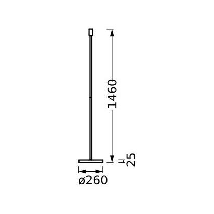 Ledvance - Lampas statīvs DECOR STICK 1xE27/40W/230V bēša