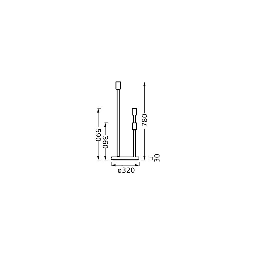 Ledvance - Lampas statīvs DECOR STICK 3xE27/40W/230V bēša