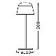 Ledvance - LED Aptumšojama āra uzlādējama lampa TABLE LED/2,5W/5V IP54 bēša