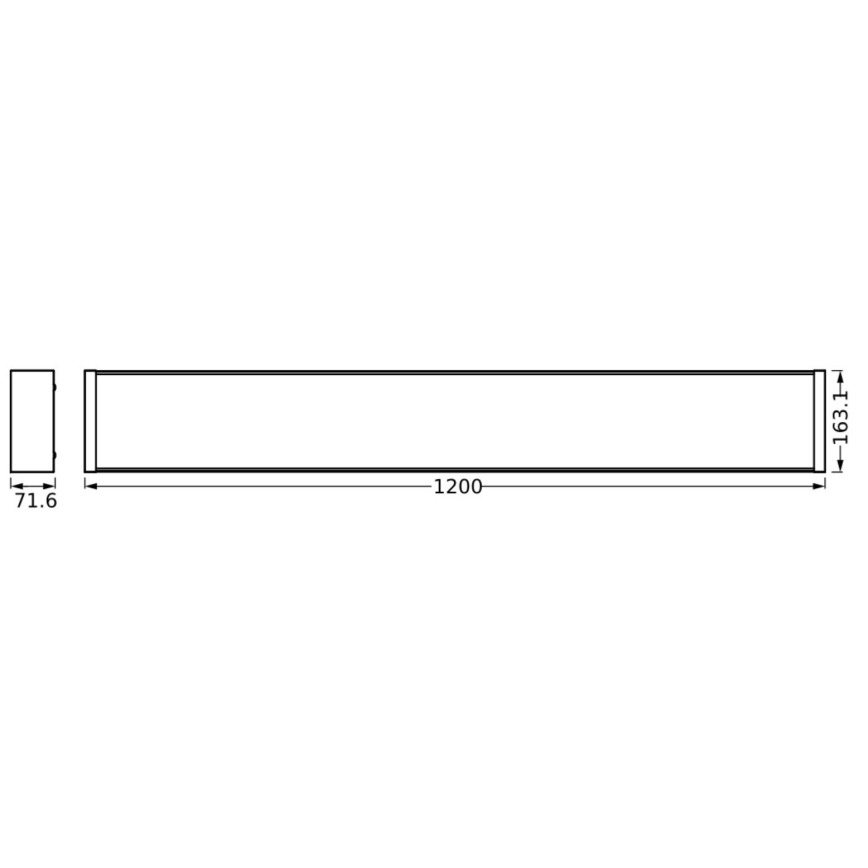 Ledvance - LED Aptumšojama griestu lampa OFFICE LINE LED/40W/230V 120 cm + tālvadības pults