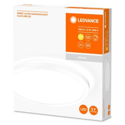 Ledvance - LED Aptumšojama griestu lampa ORBIS LED/15W/230V balta