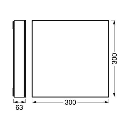 Ledvance - LED Aptumšojama griestu lampa SMART+ FRAMELESS LED/21W/230V 3000-6500K Wi-Fi